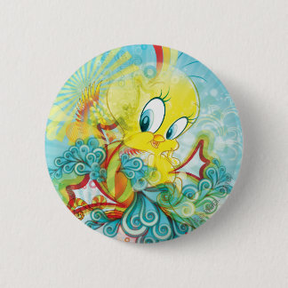 TWEETY™ In Blue Wave 6 Cm Round Badge