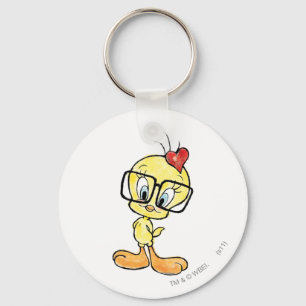 Tweety Nerd Key Ring