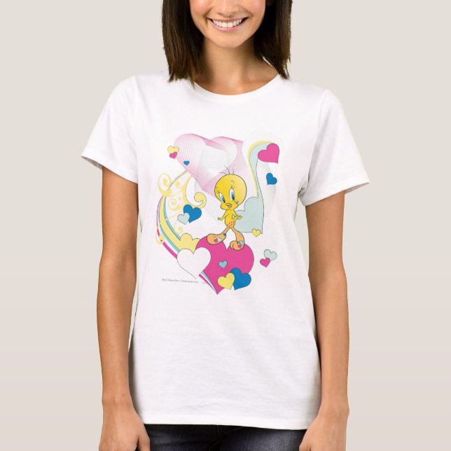 Tweety On Heart T-Shirt (Front)