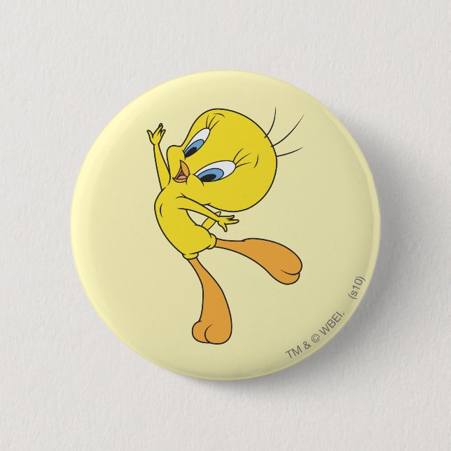 TWEETY™ See Me Fly 6 Cm Round Badge (Front)