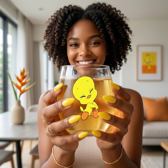 Tweety Stemless Wine Glass (Creator Uploaded)