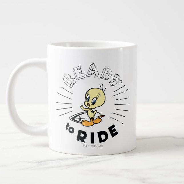 TWEETY™ Surfboard -  Ready to Ride Large Coffee Mug (Left)