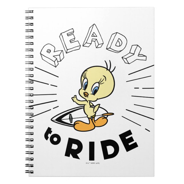TWEETY™ Surfboard -  Ready to Ride Notebook (Front)