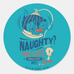 TWEETY™- Sweet Little Innocent Me? Classic Round Sticker