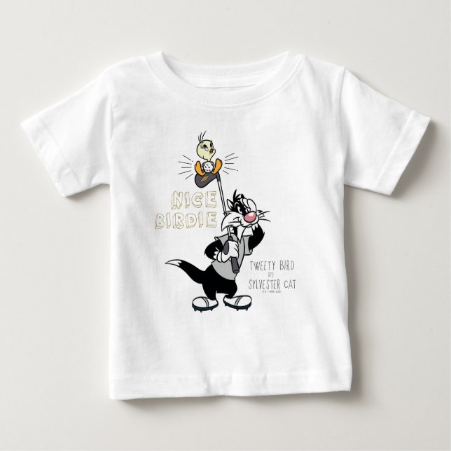 TWEETY™ & SYLVESTER™ Golfing - Nice Birdie Baby T-Shirt (Front)