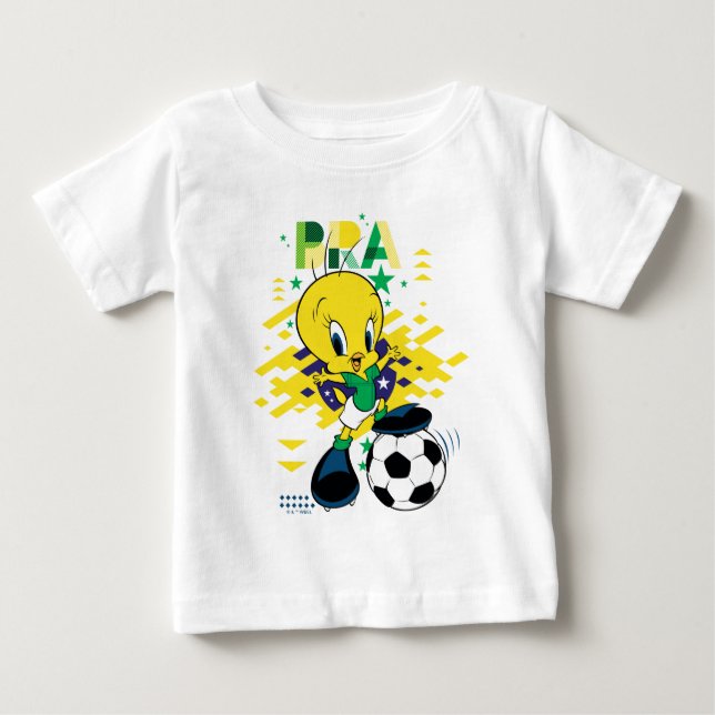 TWEETY™ Team Brazil Soccer Graphic Baby T-Shirt (Front)