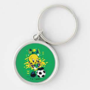 TWEETY™ Team Brazil Soccer Graphic Key Ring