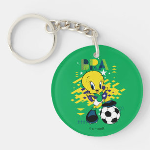 TWEETY™ Team Brazil Soccer Graphic Key Ring