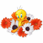 Tweety With Daisies Standing Photo Sculpture<br><div class="desc">July's Monthly Trend</div>