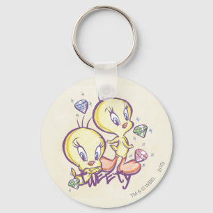 Tweety with Gems Key Ring