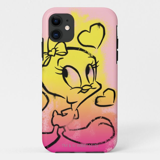 TWEETY™ With Hearts Case-Mate iPhone Case (Back)