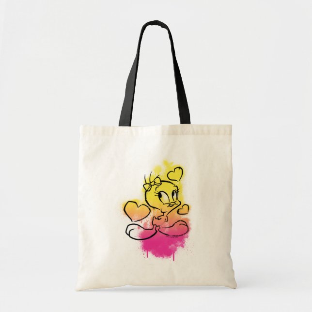 TWEETY™ With Hearts Tote Bag (Front)