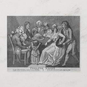 Twelfth Night, 1794 Postcard