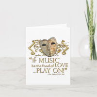 Twelfth Night Music Quote (Gold Version)