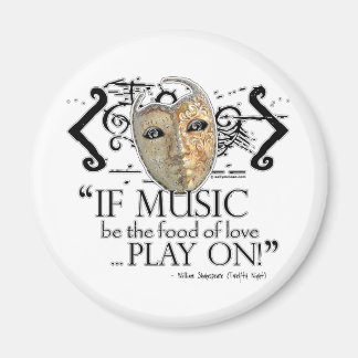 Twelfth Night Music Quote Magnet