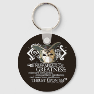 Twelfth Night Quote Key Ring