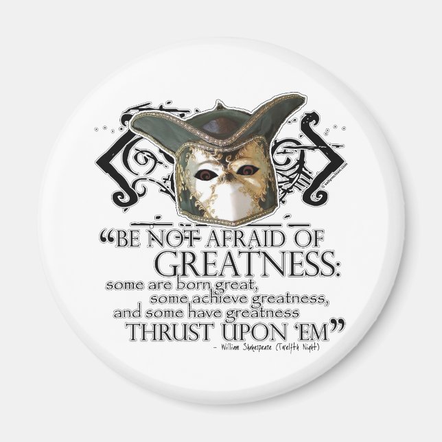 Twelfth Night Quote Magnet (Front)