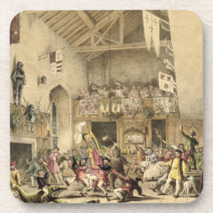 Twelfth Night Revels in the Great Hall, Haddon Hal Coaster