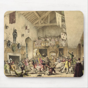 Twelfth Night Revels in the Great Hall, Haddon Hal Mouse Pad