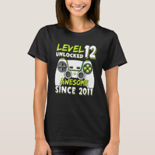 Twelve 12yr BDay Boy  Gamer 12th 12 Year Old Birth T-Shirt