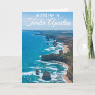 Twelve Apostles Great Ocean Road Air Aerial Card