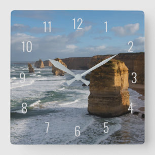 Twelve Apostles Great Ocean Road Trip Australia Square Wall Clock