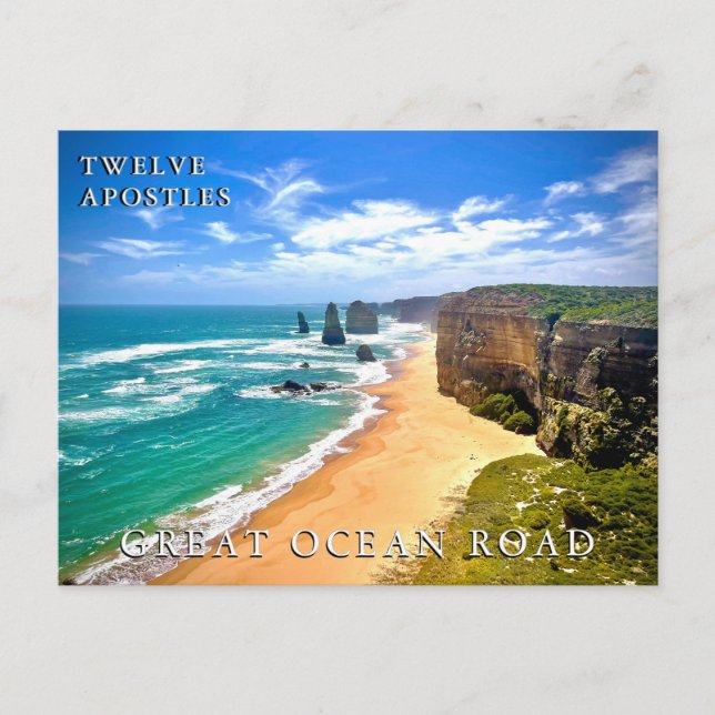 Twelve Apostles, Great Ocean Road, Victoria Postcard (Front)