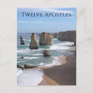 twelve apostles stacks postcard