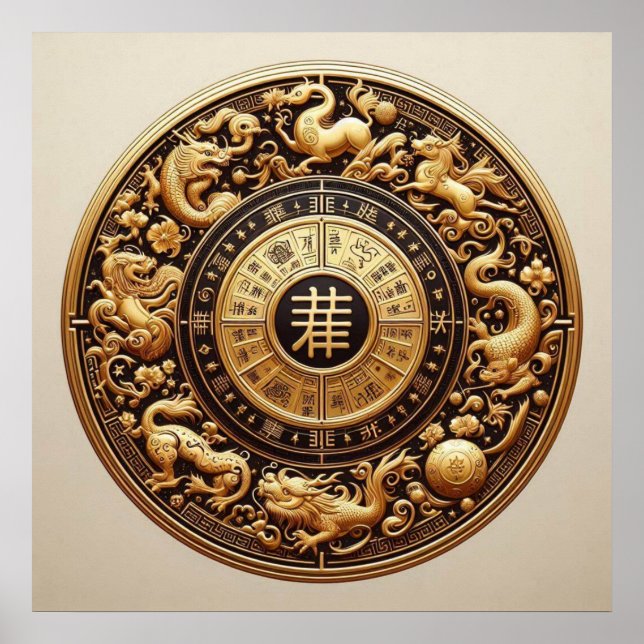 Twelve Branches Of Earth ~ Chinese Zodiac  Poster (Front)