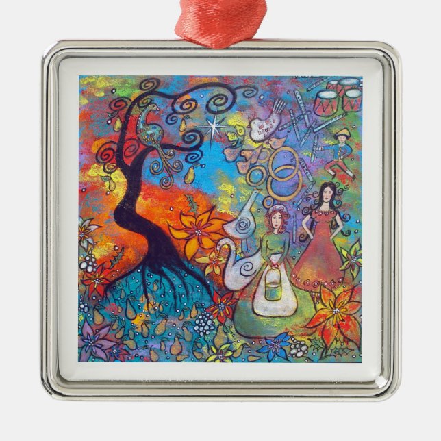 Twelve Days Of Christmas Christmas Ornament (Front)