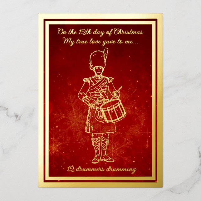 Twelve days of Christmas, Drummers Drumming  (Front)