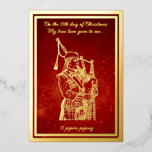 Twelve days of Christmas, Pipers Piping