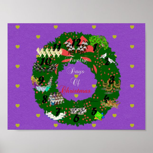 Twelve Days of Christmas Poster (Front)
