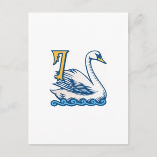 Twelve Days of Christmas - Seven Swans a-Swimming Holiday Postcard