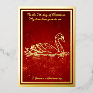 Twelve days of Christmas, Swans a Swimming