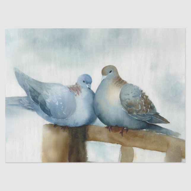 Twelve Days of Christmas: Turtle Doves (B), Tissue Paper (Front)