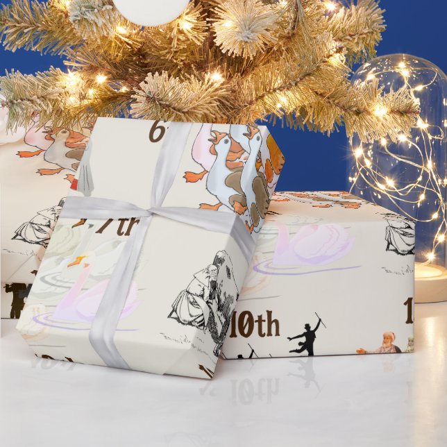 Twelve Days of Christmas Wrapping Paper (Holidays)