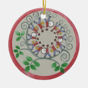 Twelve Drummers Drumming Christmas Ornament