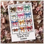 Twelve Seasonal Coquette Bows Calendar<br><div class="desc">Delight in a year of charm and elegance with our Coquette Bow Monthly Calendar! Each month showcases a beautifully designed bow that perfectly captures the spirit of the season. From February’s romantic red hearts to December’s festive poinsettias, and October’s playful jack-o’-lanterns, every page is adorned with unique and stylish illustrations....</div>