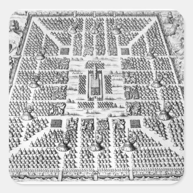 Twelve tribes of Israel Square Sticker (Front)