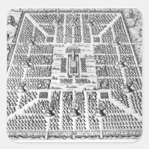 Twelve tribes of Israel Square Sticker