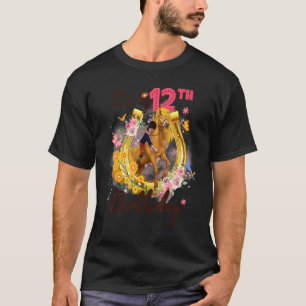 Twelve Year Old 12th Birthday Girl Who Loves Horse T-Shirt