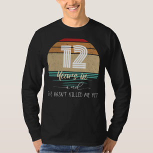 Twelve Years Strong: Chuckle-Inducing Anniversary  T-Shirt