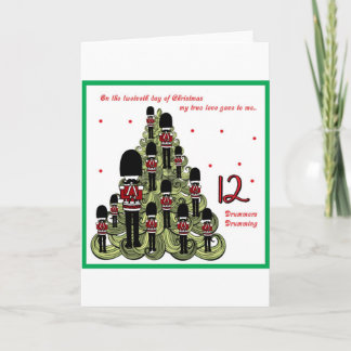 Twelveth Day of Christmas Holiday Card