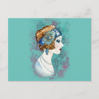 Twenties Lady. Postcard