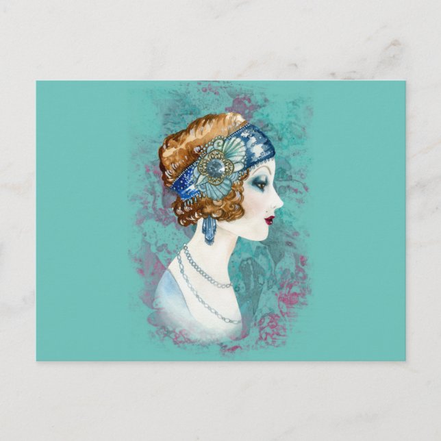 Twenties Lady. Postcard (Front)
