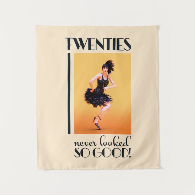 Twenties never looked so good Vintage Tapestry (Front)