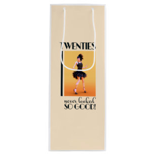 Twenties never looked so good Vintage Wine Gift Bag