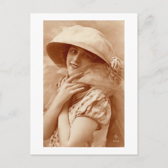 Twenties portrait postcard (Front)