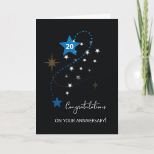 Twentieth Employee Anniversary Congratulations Card